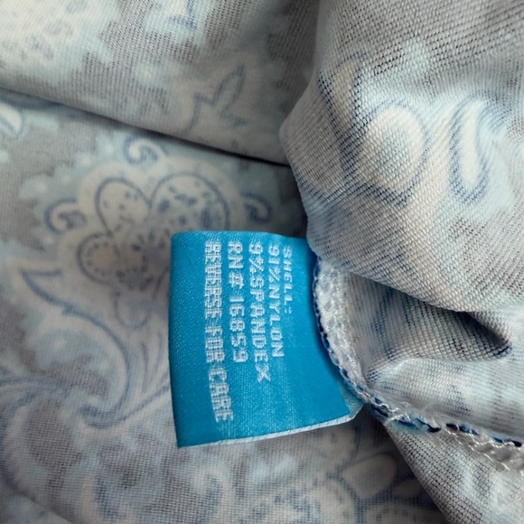 J. McLaughlin Navy and Cream Floral Long Sleeve Top - Picture 5 of 7